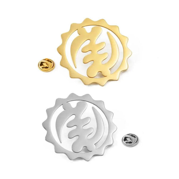Gye Nyame Flag Lapel Pin - Enamel Pin Flag