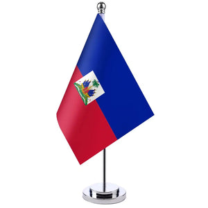 Haiti Desk Flag - Small Office Table Flag