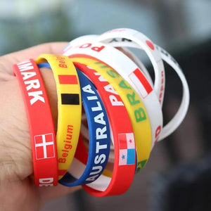 Haiti Flag Bracelet - Silicone Wristband
