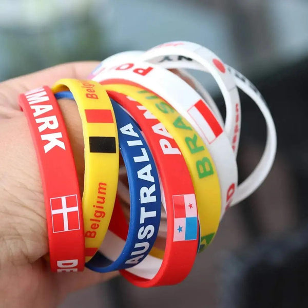 Haiti Flag Bracelet - Silicone Wristband