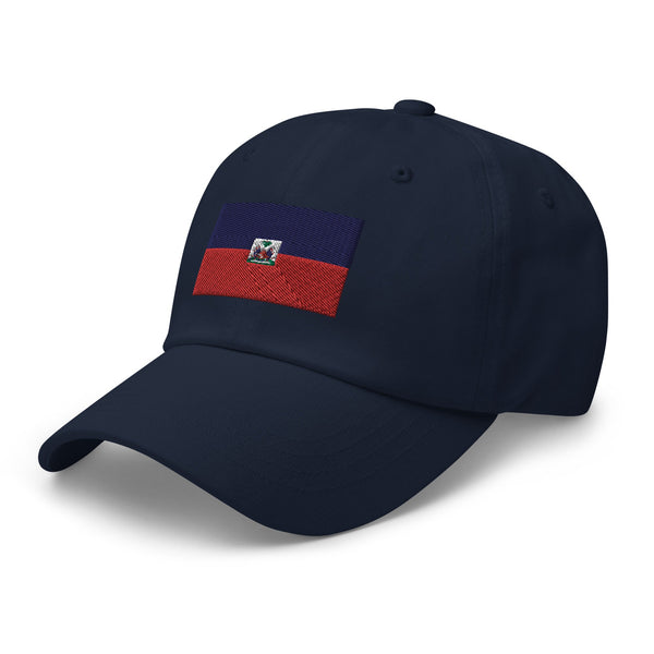 Haiti Flag Cap - Adjustable Embroidered Dad Hat