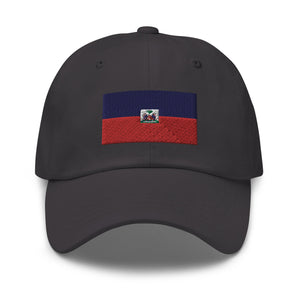 Haiti Flag Cap - Adjustable Embroidered Dad Hat