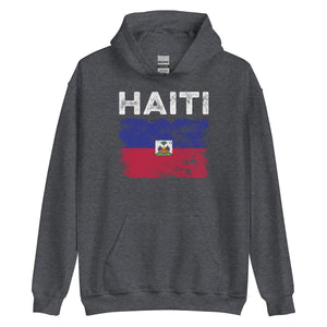 Haiti Flag Distressed - Haitian Flag Hoodie