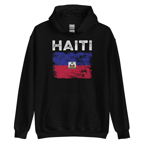 Haiti Flag Distressed - Haitian Flag Hoodie