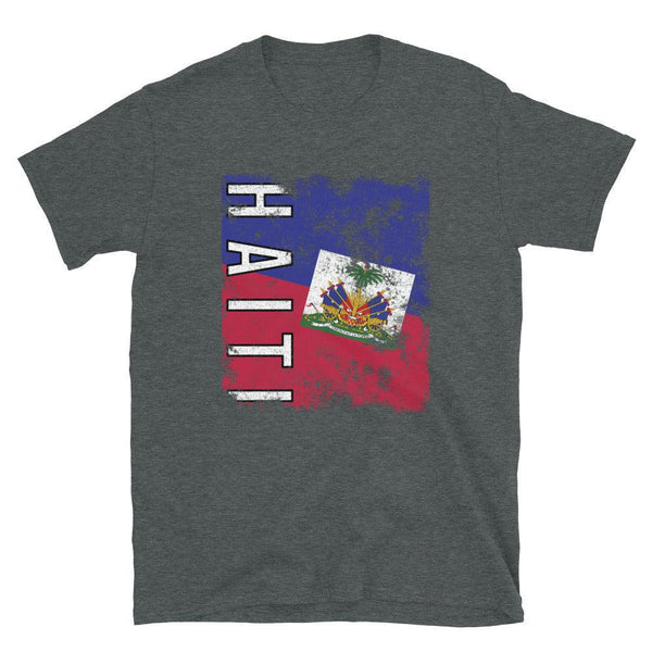 Haiti Flag Distressed T-Shirt