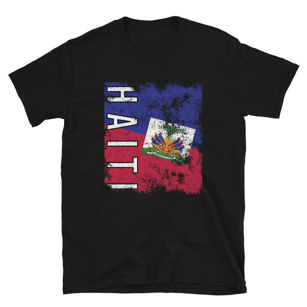 Haiti Flag Distressed T-Shirt