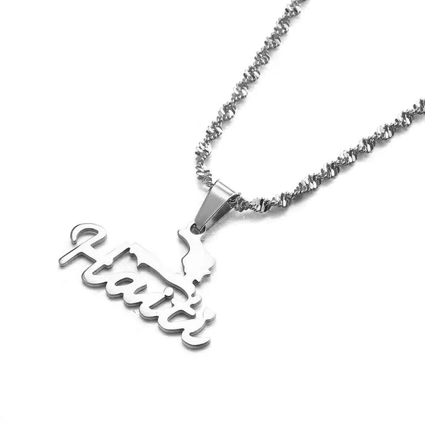 Haiti Map Necklace