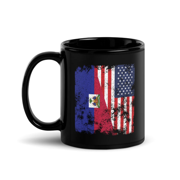 Haiti USA Flag - Half American Mug