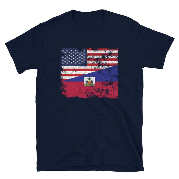 Haiti USA Flag T-Shirt