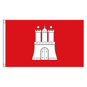 Hamburg Flag - 90x150cm(3x5ft) - 60x90cm(2x3ft)