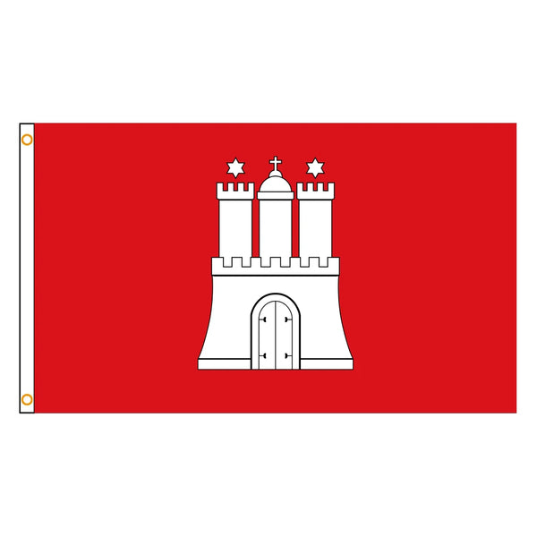 Hamburg Flag - 90x150cm(3x5ft) - 60x90cm(2x3ft)