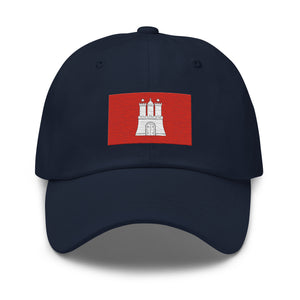 Hamburg Flag Cap - Adjustable Embroidered Dad Hat