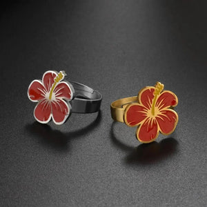 Hawaiian Hibiscus Flower Ring