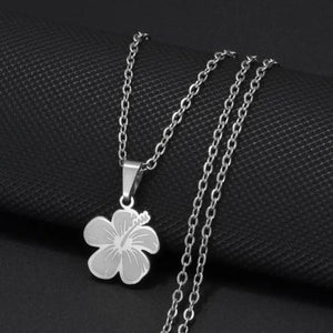 Hawaiian Hibiscus Pendant Necklace
