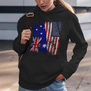 Heard Island and McDonald Islands USA Flag Hoodie