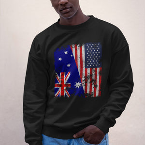 Heard Island and McDonald Islands USA Flag Sweatshirt