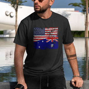 Heard Island and McDonald Islands USA Flag T-Shirt