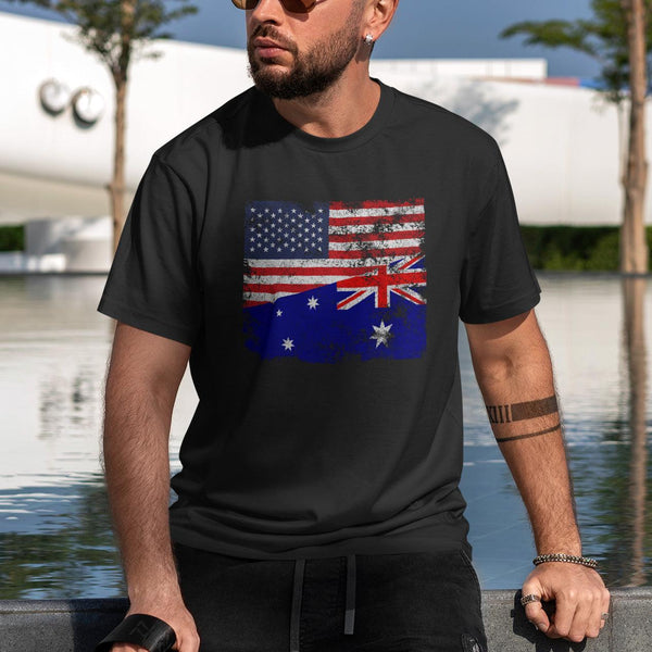 Heard Island and McDonald Islands USA Flag T-Shirt