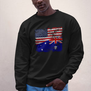 Heard Island and McDonald Islands USA Flag Sweatshirt