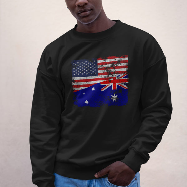 Heard Island and McDonald Islands USA Flag Sweatshirt