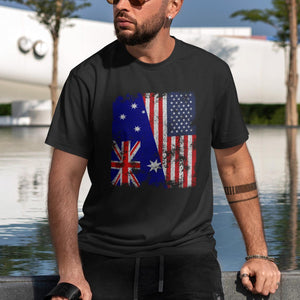 Heard Island and McDonald Islands USA Flag T-Shirt