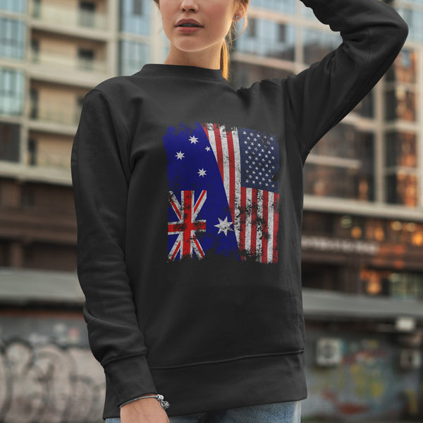 Heard Island and McDonald Islands USA Flag Sweatshirt