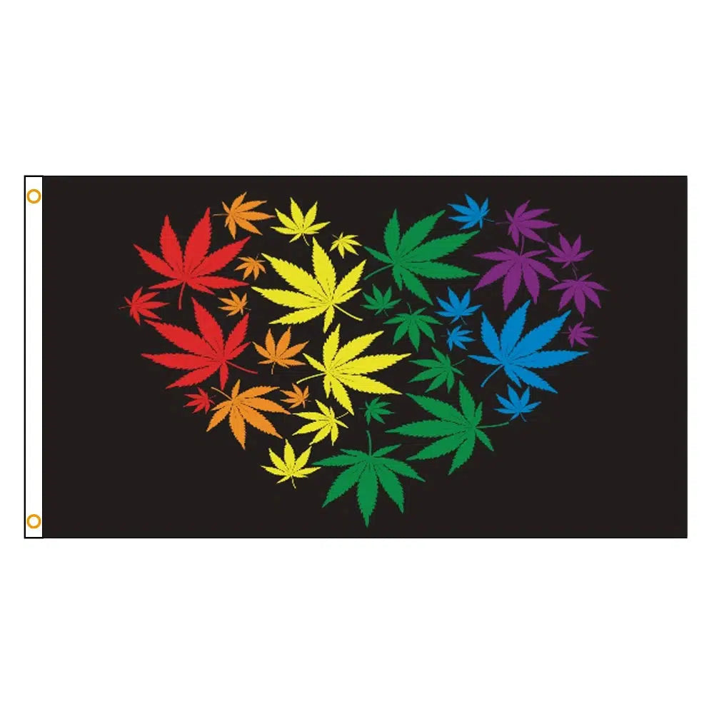 Heart Pride Flag - 90x150cm(3x5ft) - 60x90cm(2x3ft) - LGBTQIA2S+