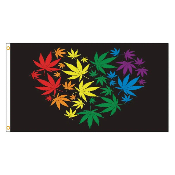 Heart Pride Flag - 90x150cm(3x5ft) - 60x90cm(2x3ft) - LGBTQIA2S+