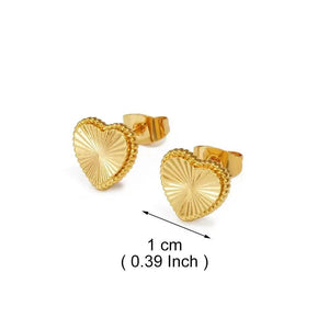 Heart Stud Earrings