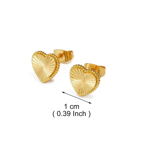 Heart Stud Earrings