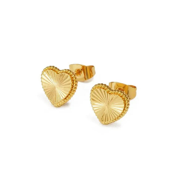 Heart Stud Earrings