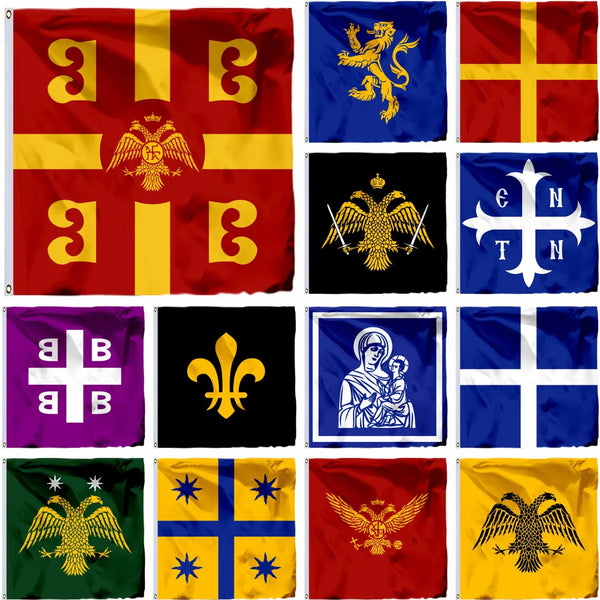 Heraldic Flags - 150x150cm(5x5ft) - 90x90cm(3x3ft)