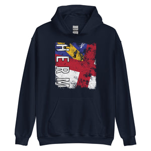 Herm Flag - Distressed Flag Hoodie