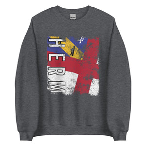 Herm Flag - Distressed Flag Sweatshirt