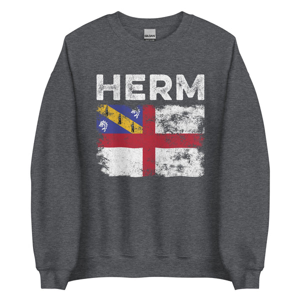 Herm Flag Distressed - Herm Flag Sweatshirt