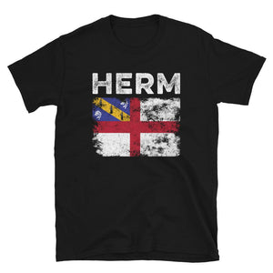 Herm Flag Distressed - Herm Flag T-Shirt