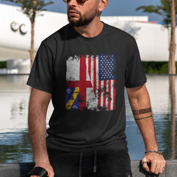Herm USA Flag - Half American T-Shirt