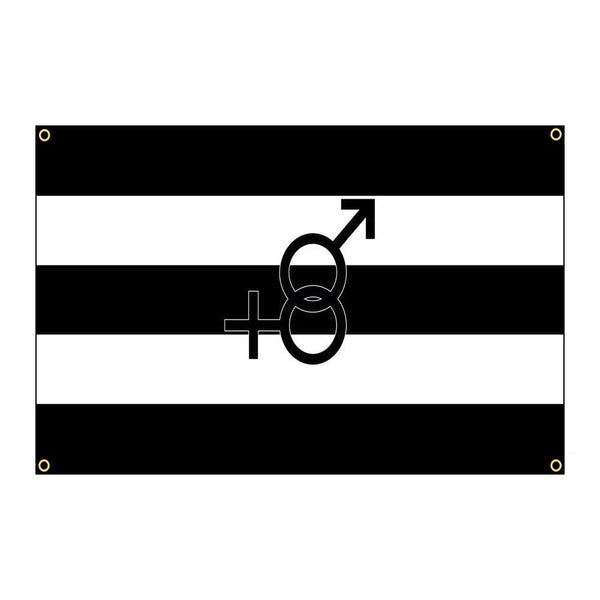 Cờ tự hào về người dị tính - 90x150cm(3x5ft) - 60x90cm(2x3ft) - LGBTQIA+