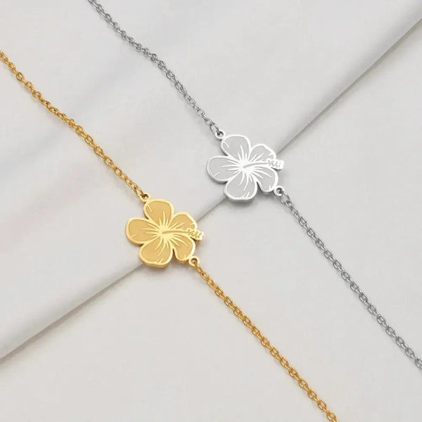 Hibiscus Flower Bracelet