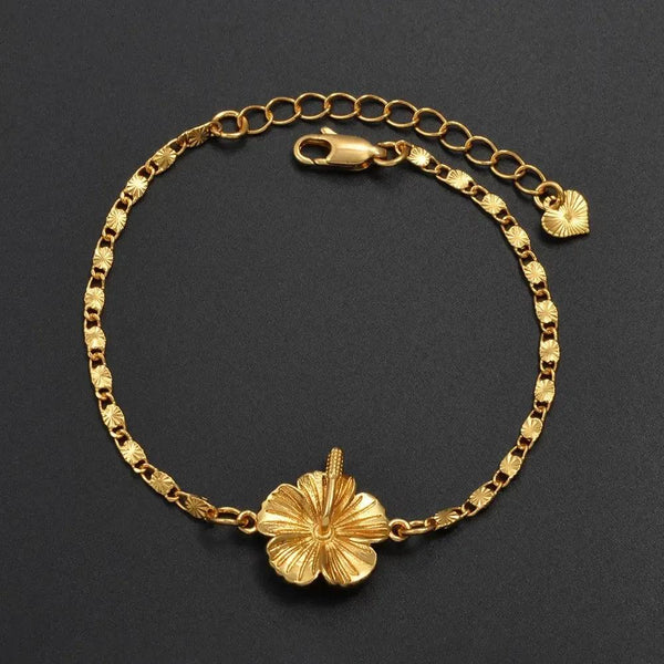 Hibiscus Flower Bracelet