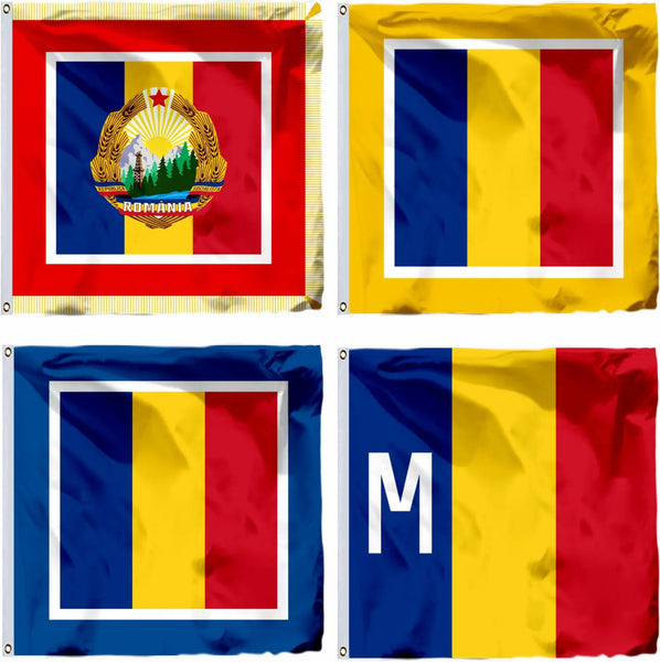 Historical Flags of Romania - 150x150cm(5x5ft) - 90x90cm(3x3ft)
