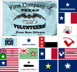 Historical Flags of Texas - 90x150cm(3x5ft) - 60x90cm(2x3ft)