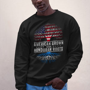 American Grown Honduran Roots Flag Sweatshirt