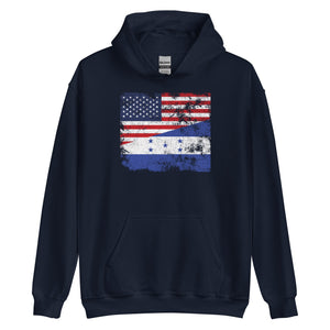Honduras 1949-2022 USA Flag Hoodie