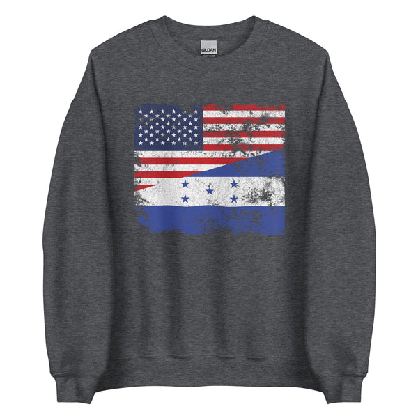 Honduras 1949-2022 USA Flag Sweatshirt