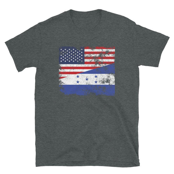 Honduras 1949-2022 USA Flag T-Shirt