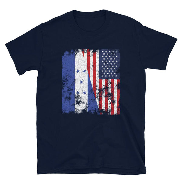 Honduras 1949-2022 USA Flag T-Shirt