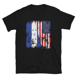 Honduras 1949-2022 USA Flag T-Shirt