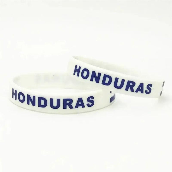 Honduras Flag Bracelet - Silicone Wristband
