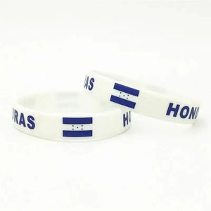 Honduras Flag Bracelet - Silicone Wristband